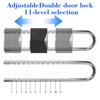 BLMHTWO French Door Lock, Metal Double Door Locks for French