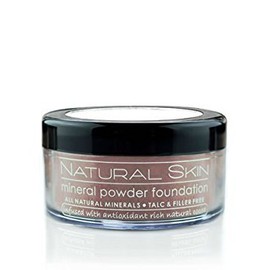 MODE Natural Skin Mineral Powder Foundation, 0.42 oz (Shade 221 Dark to Ebony Neutral) Breathable Full Coverage Makeup, Chocolate Skincare, Flawless Complexion, Vegan, Cruelty Free, Made in NY