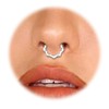 Goiern 16G Flower Nose Piercing Ring Daith Hoop Piercing Earring