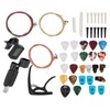 Guitar Accessories Color String Set Tuner Capo Bridge Pins Pick