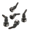 5x LST fuel line connector, quick coupling, 7.89-7.95 mm, 45°