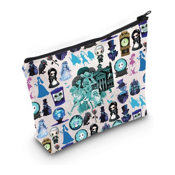 PXTIDY Haunted Horror Mansion Role Makeup Bag Haunted Movie Lover