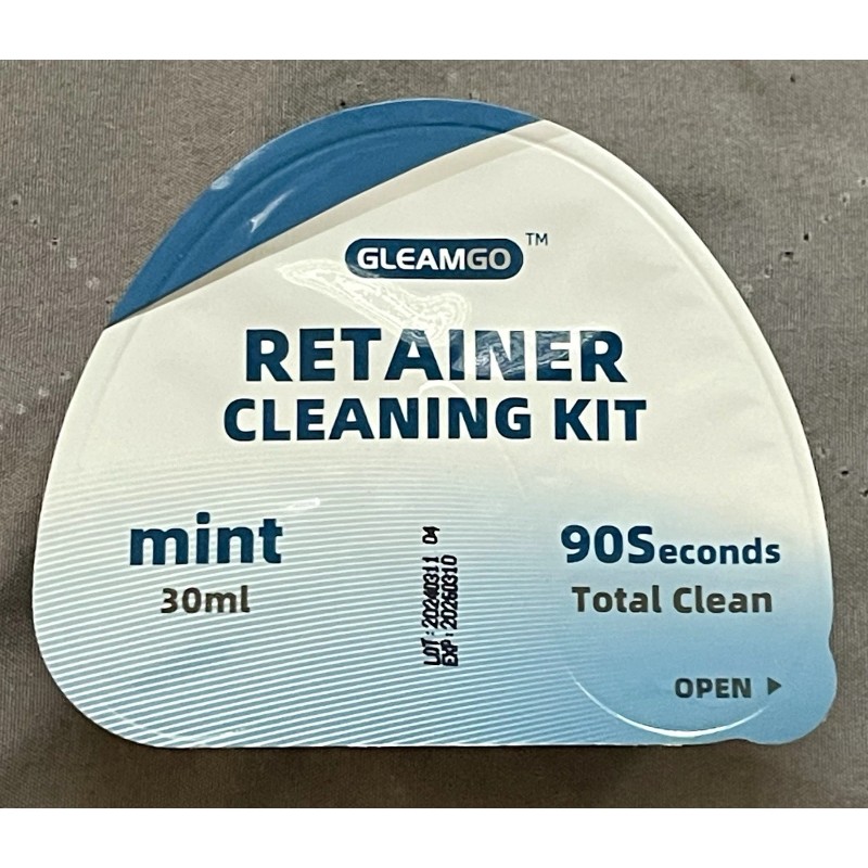 GLEAMCO (3) GLEAMGO RETAINER CLEANING KIT - 30ml x 10