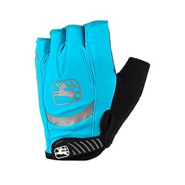 Giordana Women's Strada Gel Short Finger Cycling Gloves, Light Blue, L