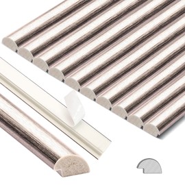 STICKGOO 10-Pack Tile Edge Trim, 12" Wall Molding Trim for Peel and Stick Backsplash Tile, Brushed Light Rose Gold Tile Edge Decorative Liner Comes with 12 Pieces Strong Double-Sided Tape