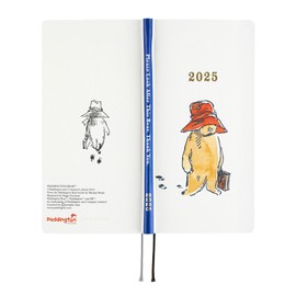 Almost Daily Notebook, 2025 Weeks, Japanese Paddington(TM) / Thank You for This Bear Beginning January, Weekly Notebook, Weekly Left, Slim Vertical
