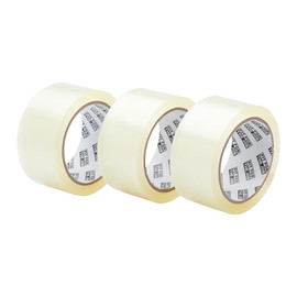 Fit For The Job Clear Parcel Tape - Durable and Reliable Clear Packing Tape Strong For Moving House, Premium Packaging Tape, Ideal Clear Tape for Secure & Efficient Packing, 48mm x 66m, 3 Rolls