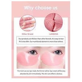 Parche De Ojos Original Elimina Ojeras Bolsas Lanbena Rose                                                                                            