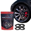 Rimsavers Black Alloy Wheel Protectors | FOR FLAT EDGED Wheels