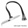 PC Power Button Extension Cable with Full Height PCIe Bracket