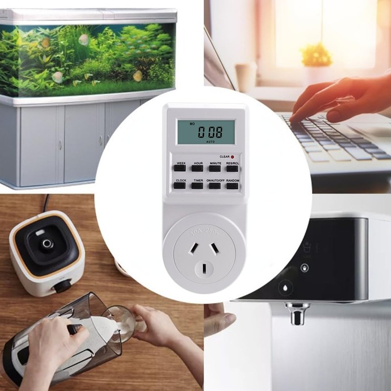 Poemtian Digital Timer Switch Automation Power Socket Electric Countdown Timer