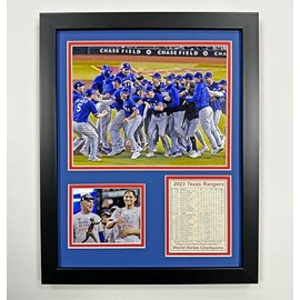 Texas Rangers | 2023 World Series Champions | Framed Photo Collage | 2 Sizes and Styles | (Celebration, 12"x15")
