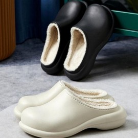 Fur Slippers for Outdoor and Indoor Use Crossover EVA Fur Slippers (Green Free M)