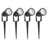 4PCS Waterproof Outdoor Spotlights LED Landscape Light DC12V for Driveway
