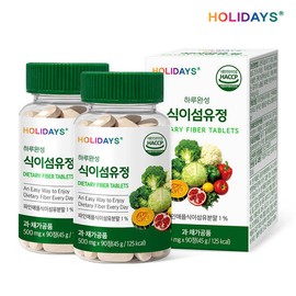 Holidays Haru Wanseong Dietary Fiber Tablets 90 Tablets 2 Bottles / 홀리데이즈 하루완성 식이섬유정 90정 2병