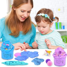 VKUJDT Paquete de 30 Mini Kit de Slime Mantequilla,Suave y Antiadherente,Regalos para aliviar el estrés,Juguetes para Tartas para niños,Regalos de cumpleaños,Regalos de Fiesta para niñas y niños