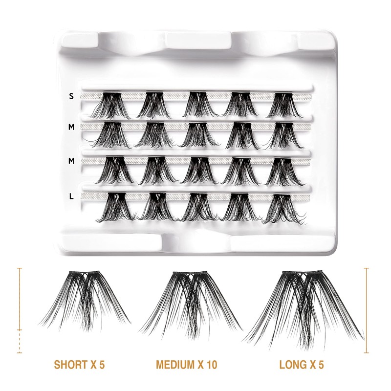 VLuxe Extended False Eyelashes Faux Mink Featherlight Reusable Artificial Eyelashes