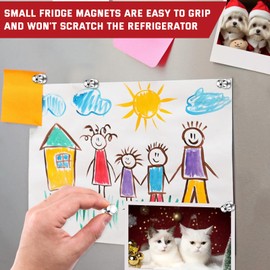 TOP MAGNETS Fridge Magnets Strong Magnets, 22Pcs Refrigerator Magnets,Cute Magnets Small Magnets for Whiteboard, Magnetic Push Pins for Kitchen Must Haves, Fun Magnets for Office or Locker Accessories