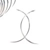 10Pcs Silver Veterinary Suture Needles for Animal Surgical Needle and