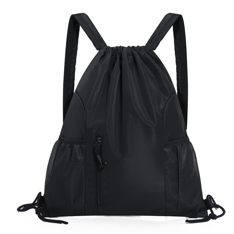 Ninonly Knapsack, Gym Sack, Large Capacity, Waterproof, Lightweight, Foldable, Separate