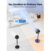 AIRMATE Standing Fan for Bedroom, 9" Blade Quiet 25dB Pedestal