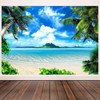 CHAIYA 7x5ft Summer Beach Theme Backdrop Hawaii Beach Backdrop Tropical