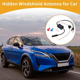 Partuto 1 Pc Universal Hidden Windshield Signal Antenna Car Truck Car Radio Aerial Mount Black FM