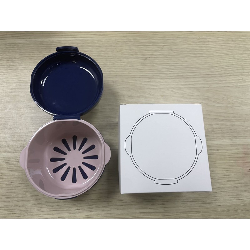 Denture Case, Retainer Case, Denture Cleaning Agent, Includes Drainer, Mouthpiece,