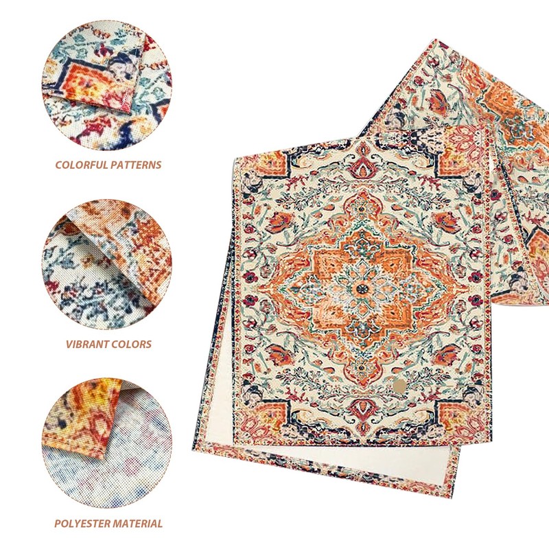 1 Piece Patterned Tablecloth, 4 Pieces Tablecloth Clip, Lace Tablecloth,