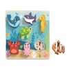 Tooky Toy Rompecabezas de Madera de Animales Marinos con Diferentes