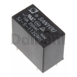Standard SJ-S-112DMH Original New Sanyou Flux proofed 2 Pole 12V DC Relay 10A 250VAC