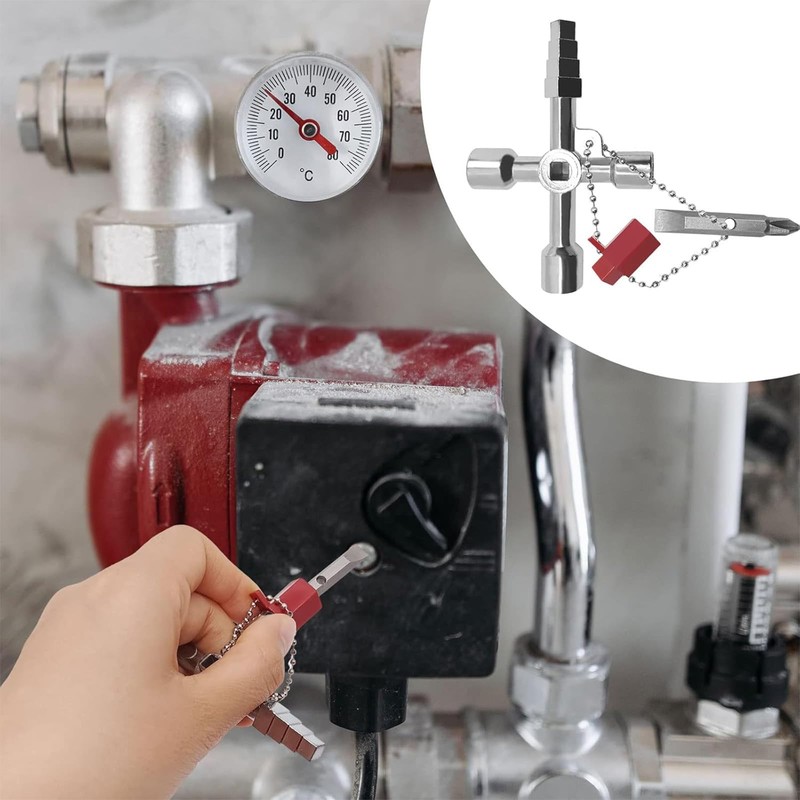 ElevaPulse 2 Piece Universal Key Set, Control Cabinet Key with