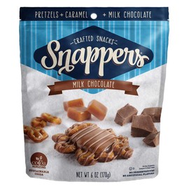 Snappers Pretzel Milk Chocolate, 6 Ounce -- 6 per case.