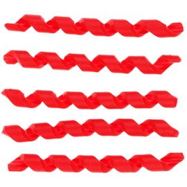 POFET 5pcs Bike Brake Shift Housing Covers Frame Protector Rubber Bicycle Cable Sleeve - Red
