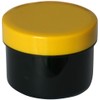 60 Ointment Containers, Cream Jars, Flat Black, 35 ml Capacity