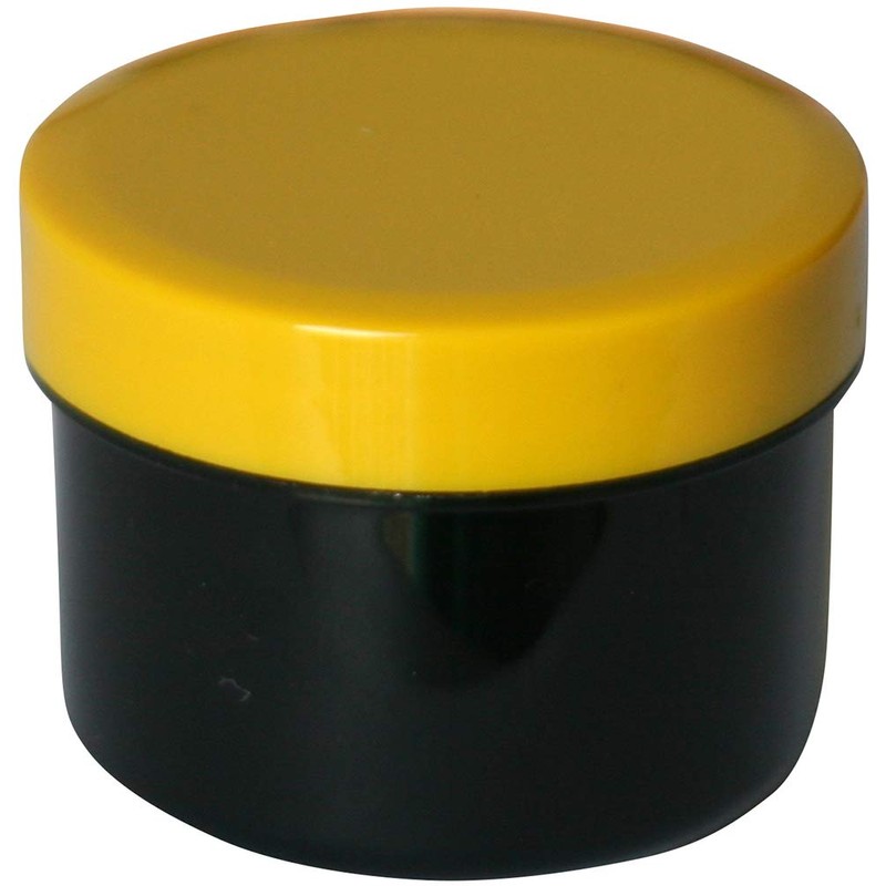 60 Ointment Containers, Cream Jars, Flat Black, 35 ml Capacity