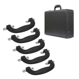 5Pcs Luggage Handle Replacement, Luggage Replacement Parts Luggage Handle Suitcase Holder Carry Strap Luggage Grip Trunk Pull Handle (Black)