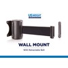 US Weight U2500CYB Wall Mount with Retractable Belt – 8'