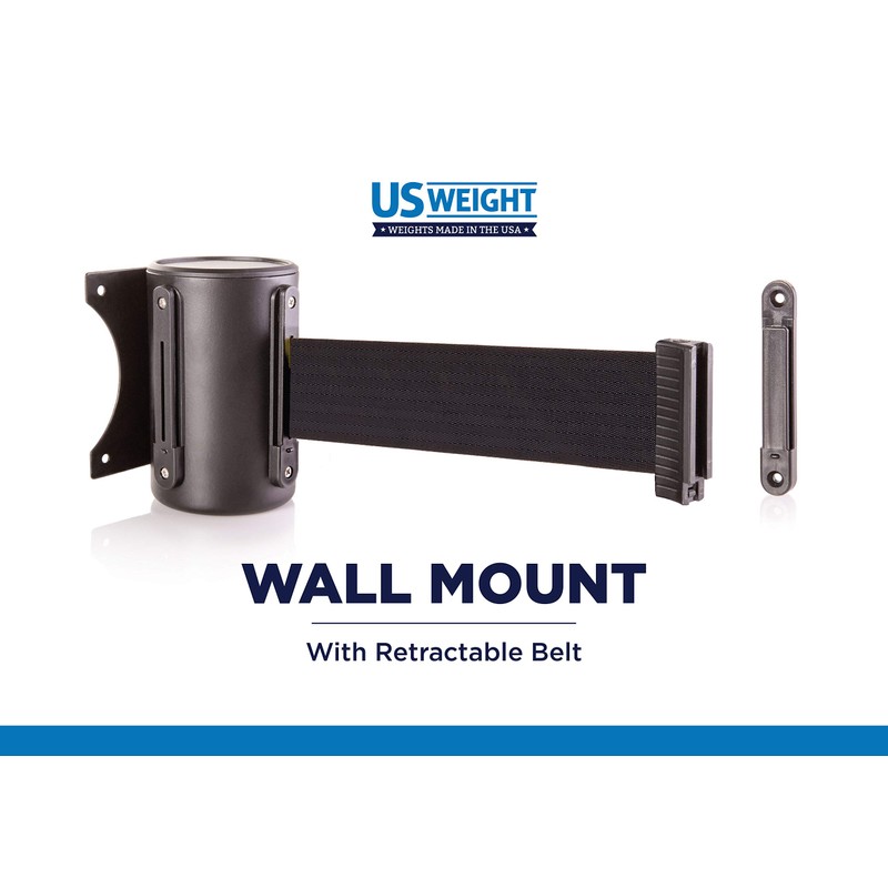 US Weight U2500CYB Wall Mount with Retractable Belt – 8'