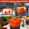 5QT Enameled Cast Iron Dutch Oven for Bread Baking with