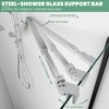 Shower Door Support Bar, Wall-to-Glass Support Arm 450-700mm Long to