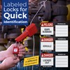 Brady Safety Lockout Padlock Sets - 6 Pack - Red