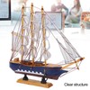 Model Ship Mediterranean Style High Density Natural Pinewood Durable Vibrant