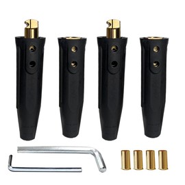 2 Pack LC-40 Welding Cable Connector Set,Welding Lead Connectors,Fit for Welding Machine Leads Accessories,1/0 and 2/0 Cable Size Capacity,350 Amp Max Rating(2 Male / 2 Female)