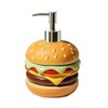123Arts Soap Dispenser Hamburger Lotion Bottle Resin Liquid Dispenser Bathroom