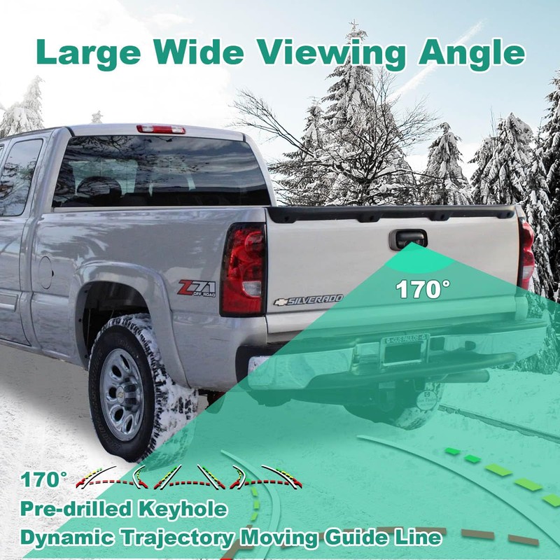 Tailgate Handle Reverse Backup Camera Replacement for Chevy Silverado and