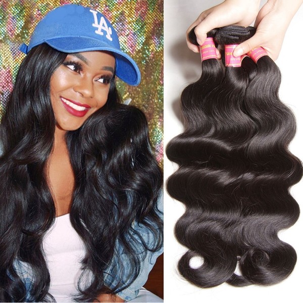ALI JULIA Hair Malaysian Virgin Body Wave Hair Weft 100% Unprocessed Human Hair Extensions Natural Color Mixed Length (10 12 14 inches)