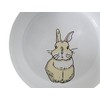 Nobby Rabbit 73750 Ceramic Dog Bowl, Yellow/White