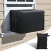 Plusluck Air Conditioner Cover Outside, Black Window AC Unit Cover,