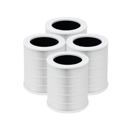 Nispira 4-Packs AP401 AP402 AP403 Filter Replacement for Dr.J, Airfire, GCZ, Dayette, JOWSET, FRESHDEW Air Purifier 3-in-1 H13 HEPA Activated Carbon